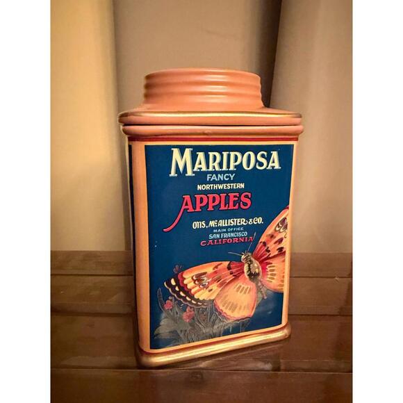 Oneida Other - Oneida Mariposa Fancy Apples Ceramic‎ Canister